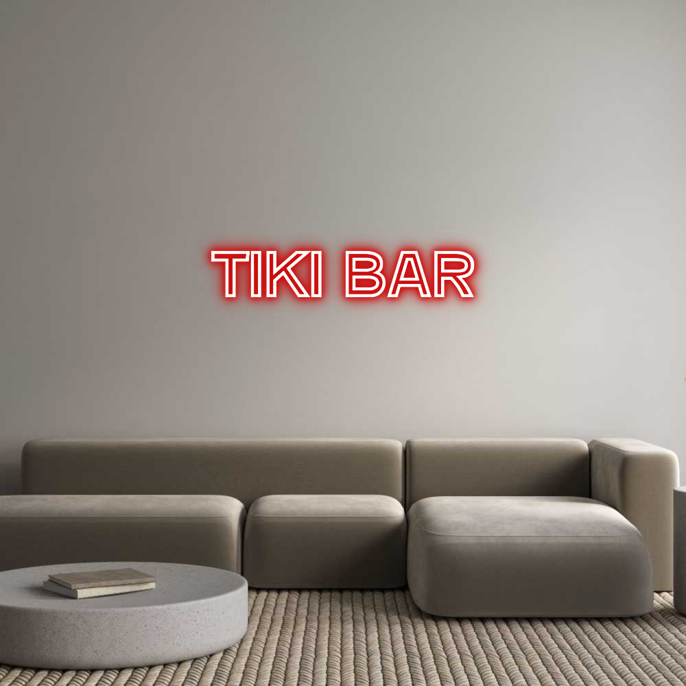 Custom Neon Text - TiKi BaR