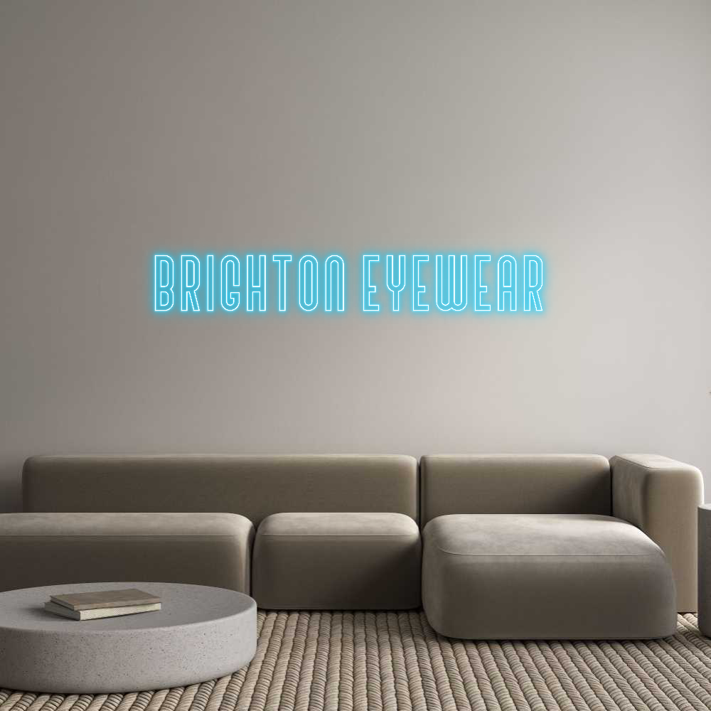 Custom Neon Text - BRIGHTON EYEW...