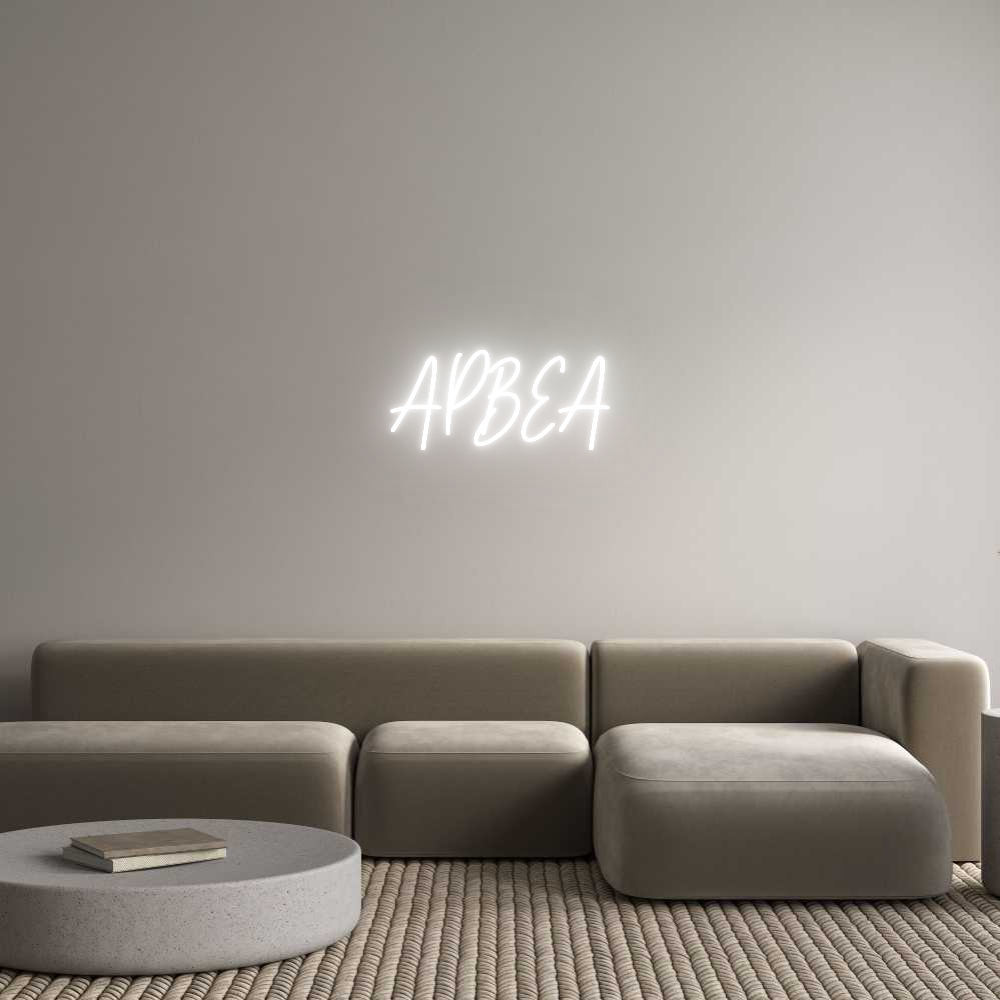 Custom Neon Text- APBEA