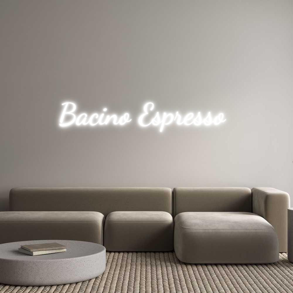 Custom Neon Text - Bacino Espres...