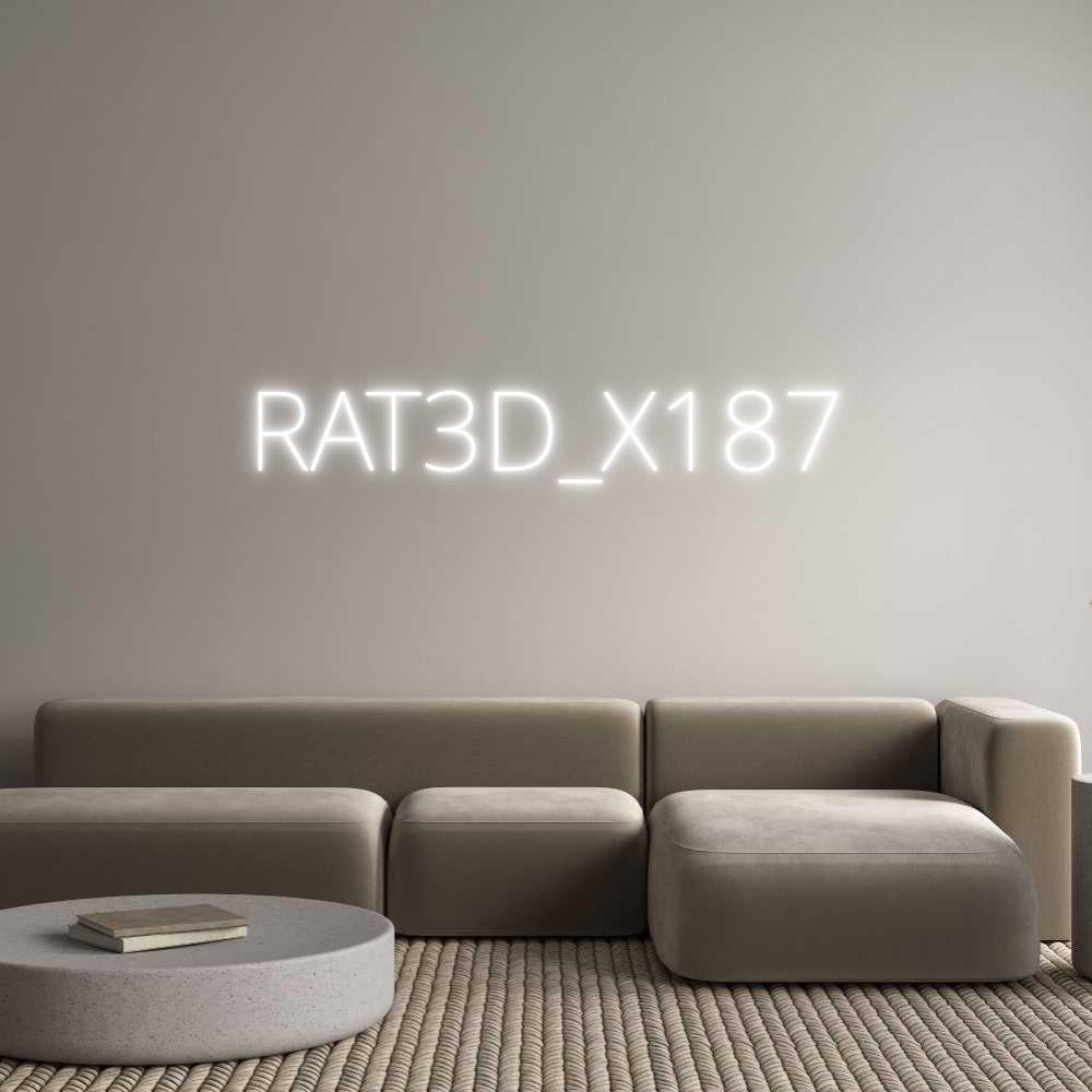 Custom Neon Text- RAT3D_X187