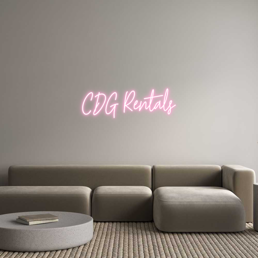 Custom Neon Text- CDG Rentals