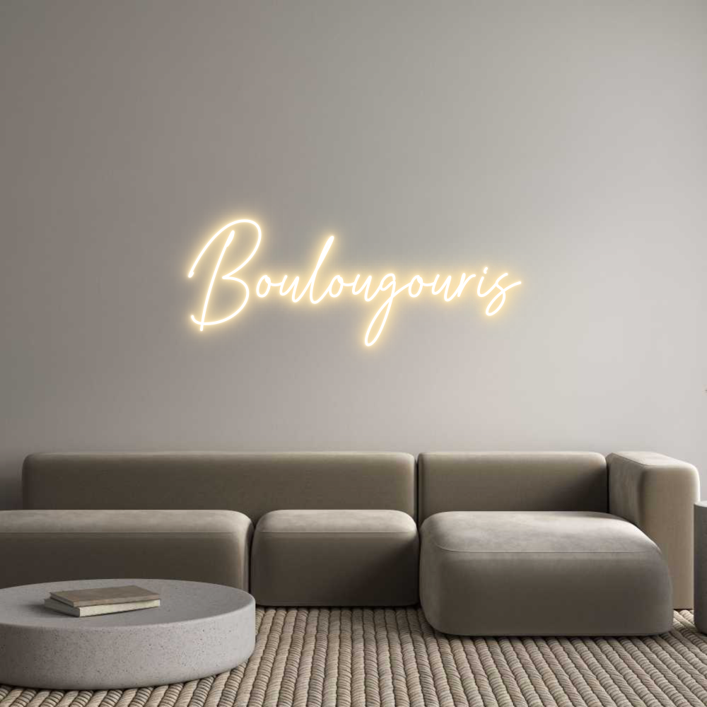 Custom Neon Text- Boulougouris