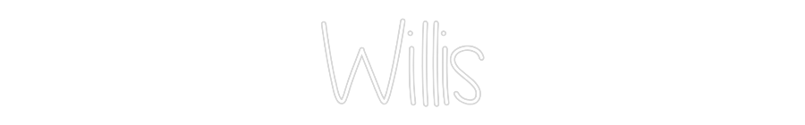 Custom Neon Text- Willis