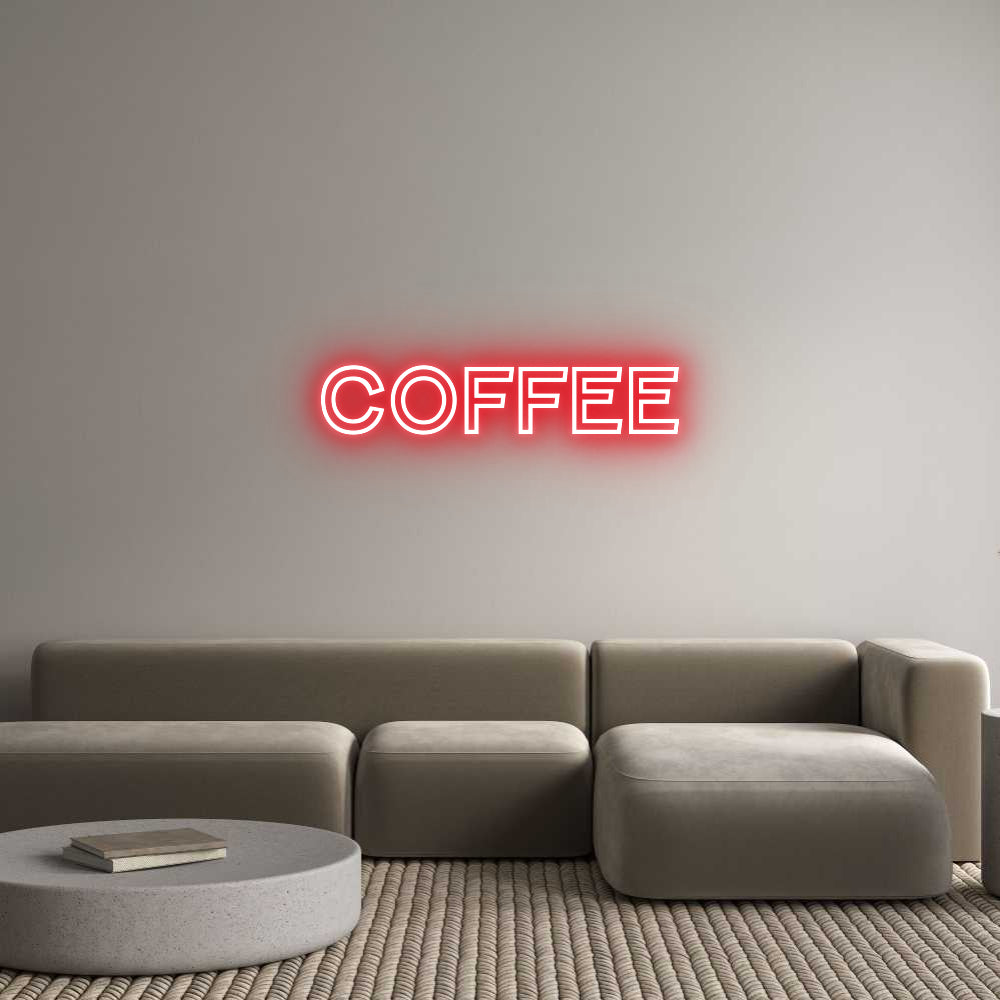 Custom Neon Text- COFFEE