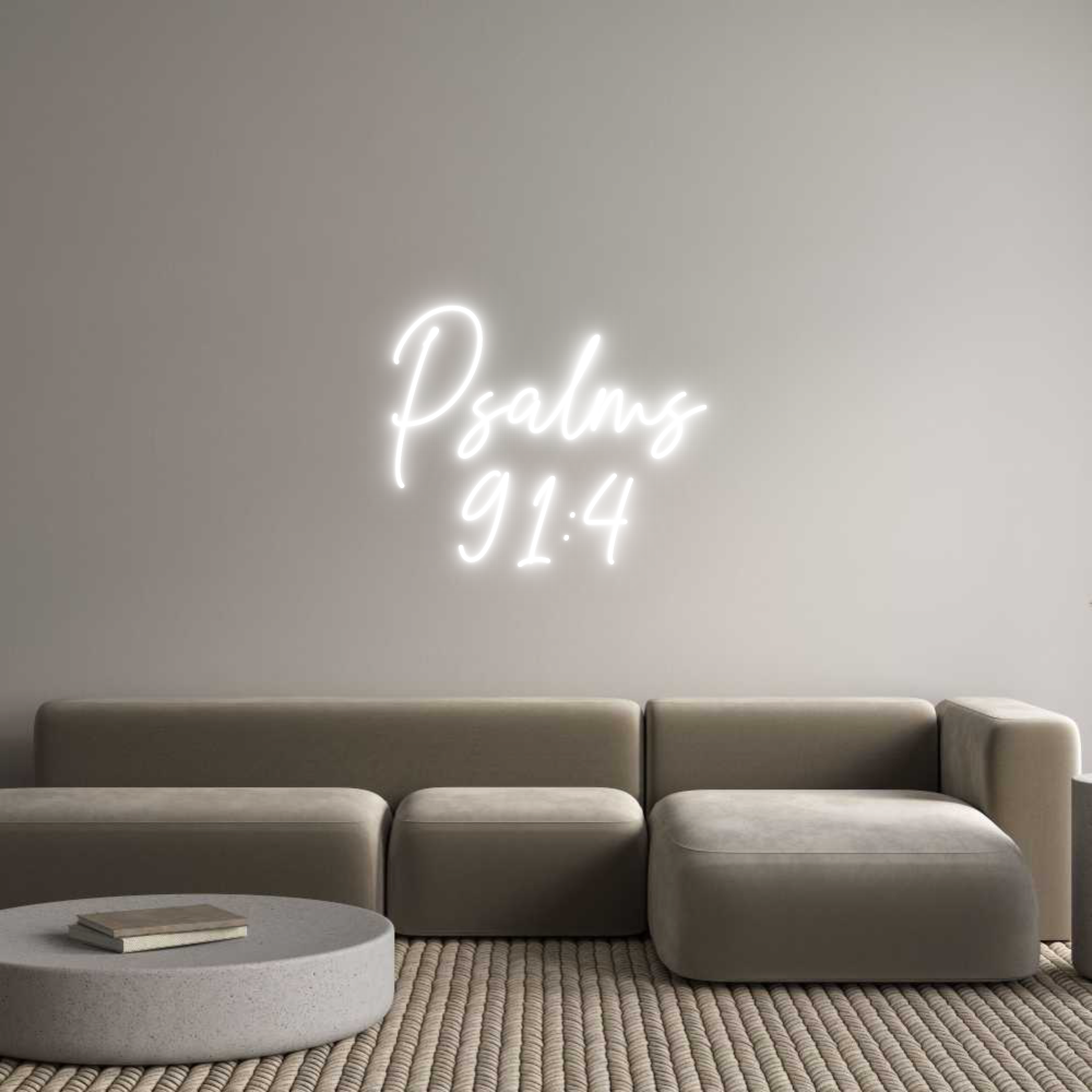 Custom Neon Text- Psalms‬
‭91‬...