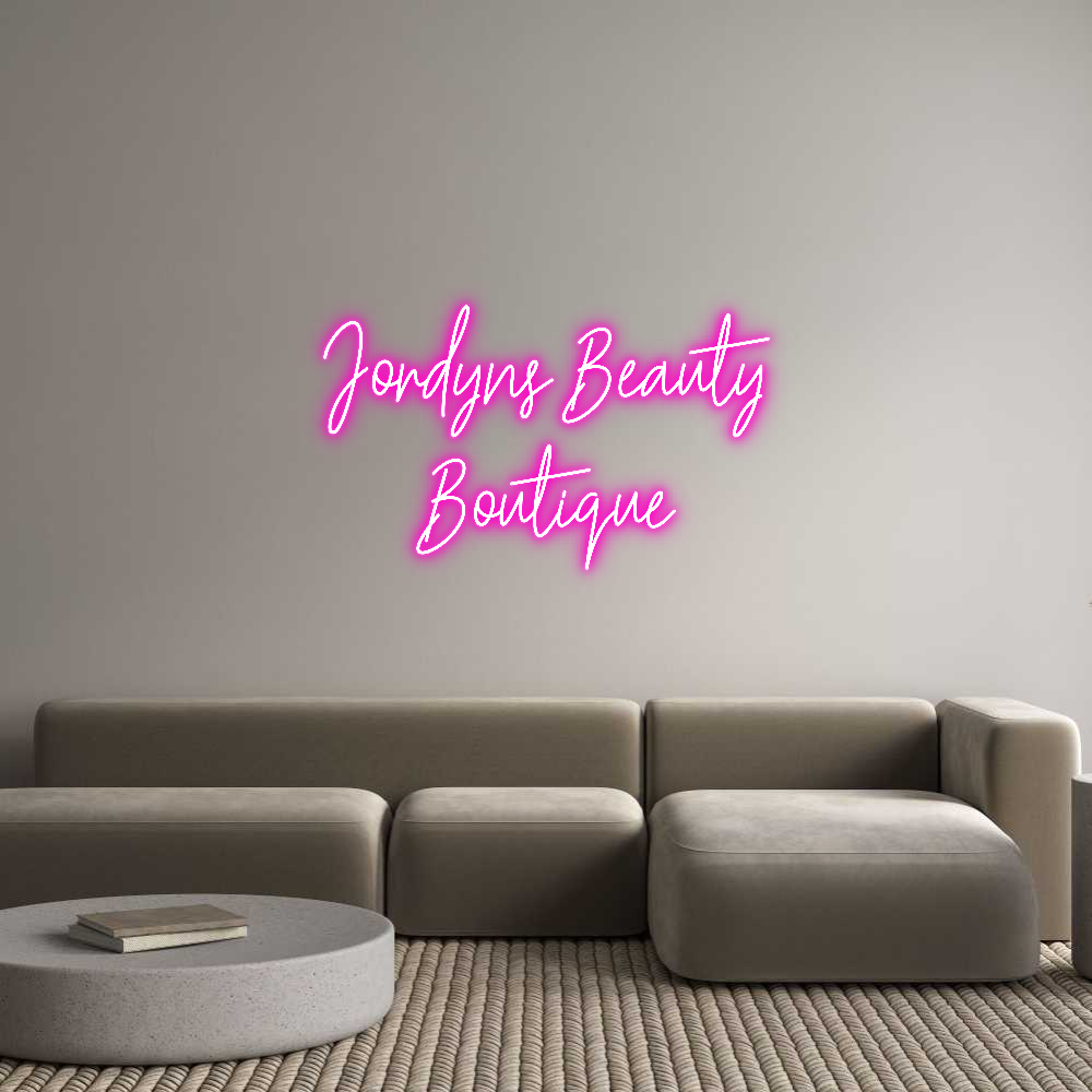 Custom Neon Text- Jordyns Beaut...