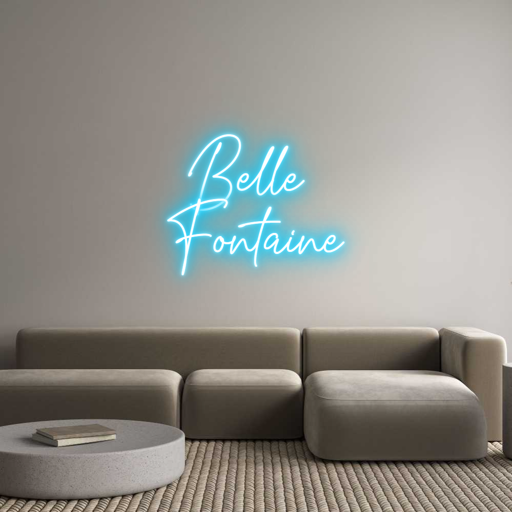 Custom Neon Text - Belle 
Fonta...