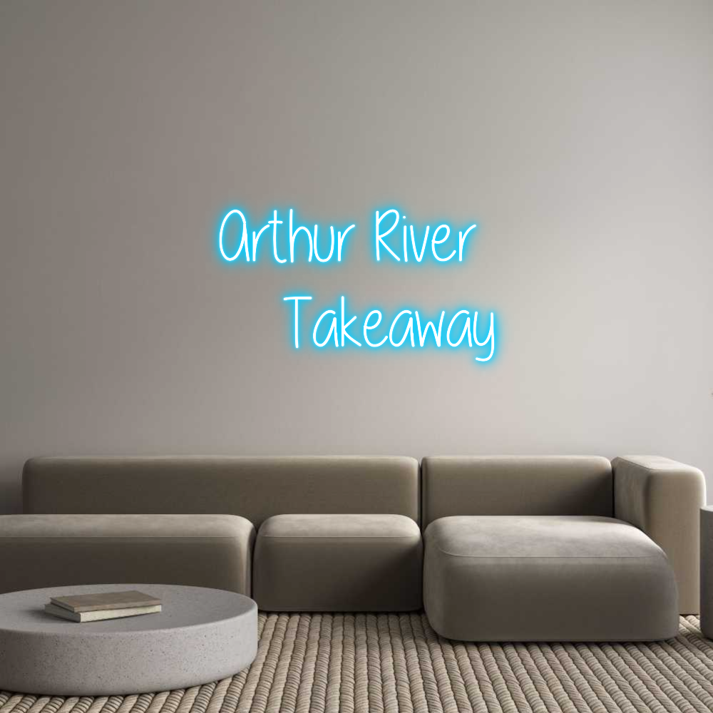 Custom Neon Text - Arthur River ...