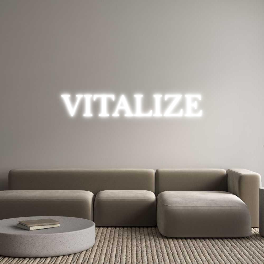 Custom Neon Text- VITALIZE