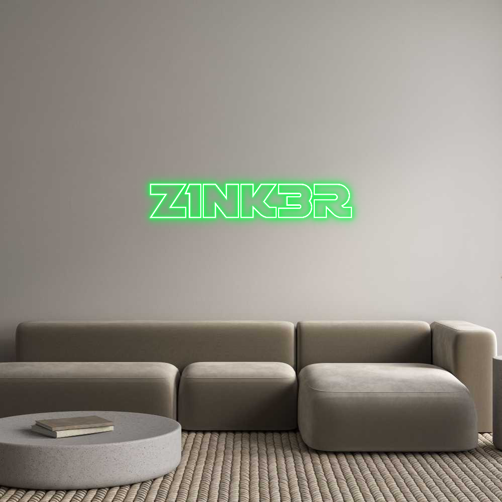 Custom Neon Text- Z1nk3R