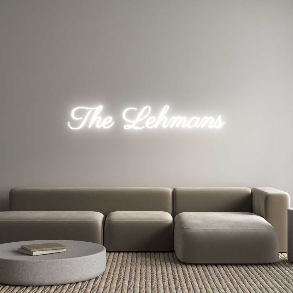 Custom Neon Text- The Lehmans