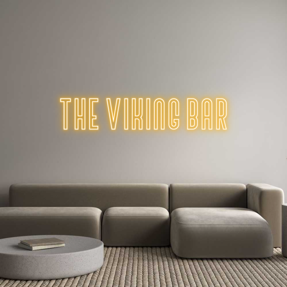 Custom Neon Text- The Viking Bar