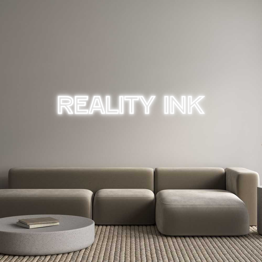 Custom Neon Text - Reality ink