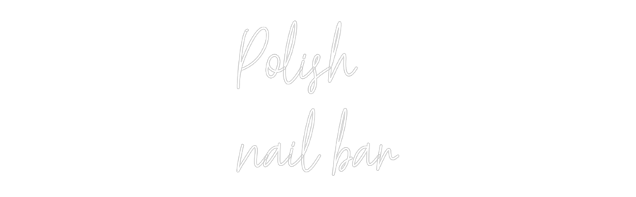 Custom Neon Text- Polish
nail ...