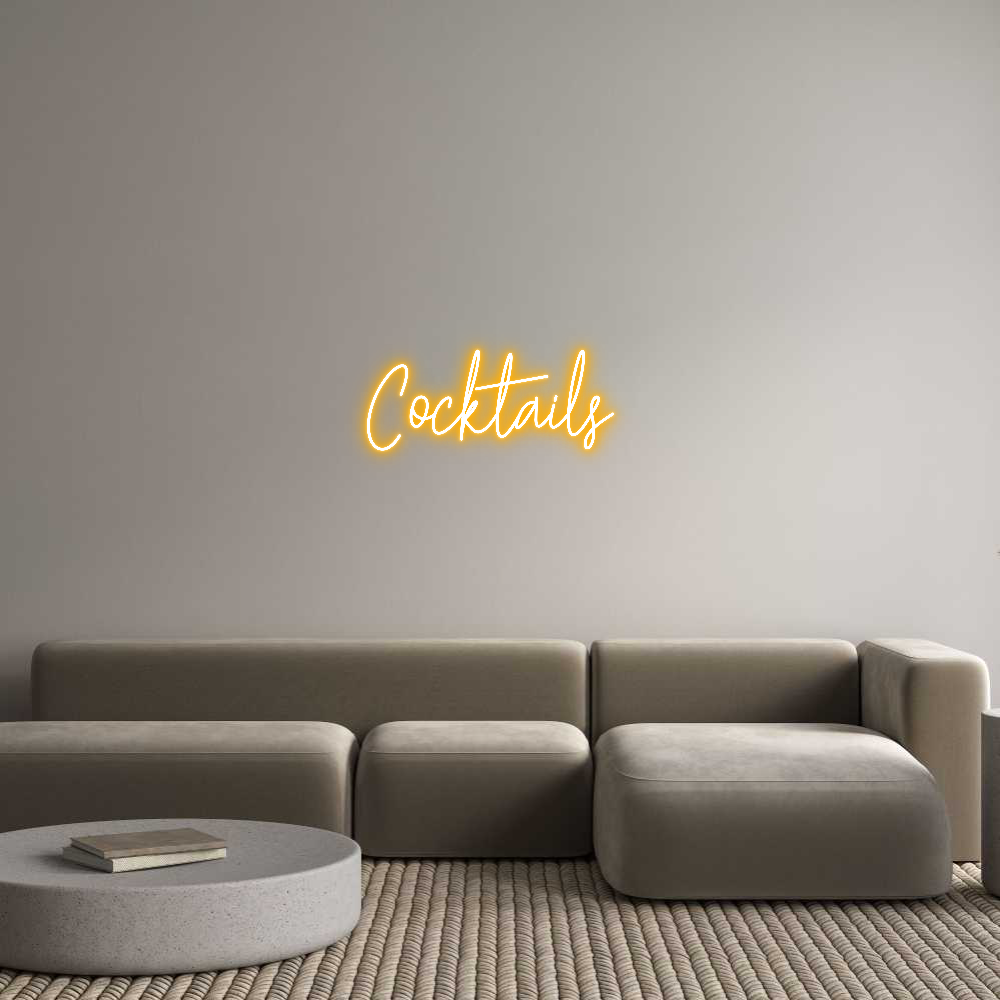 Custom Neon Text- Cocktails