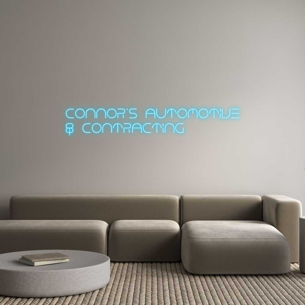 Custom Neon Text - Connor’s Auto...