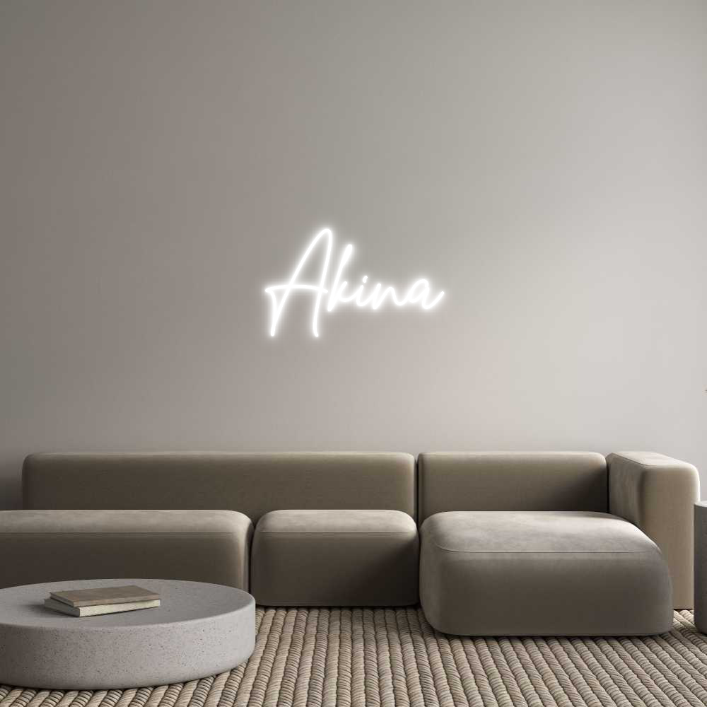 Custom Neon Text- Akina