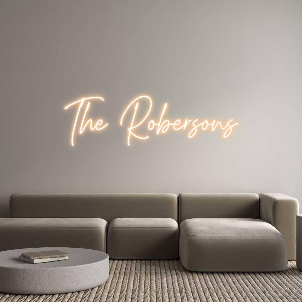 Custom Neon Text - The Robersons