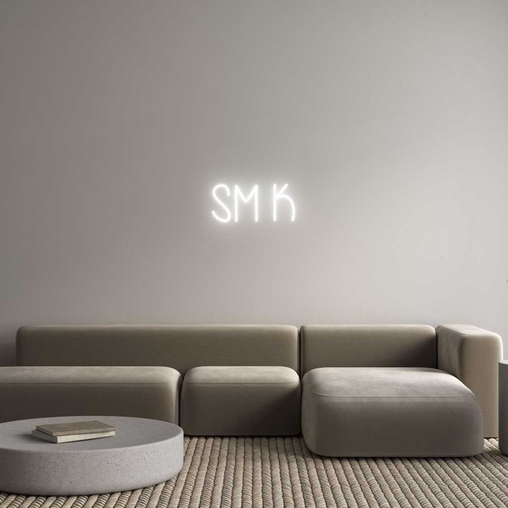 Custom Neon Text- SM K