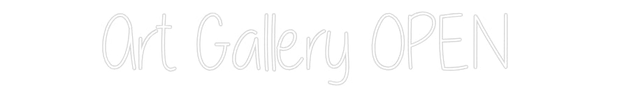 Custom Neon Text- Art Gallery O...