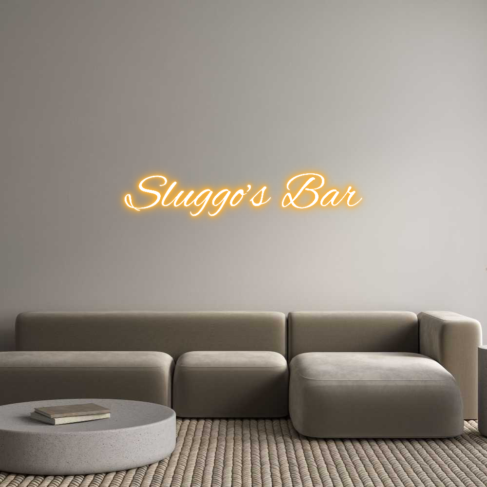 Custom Neon Text- Sluggo’s Bar