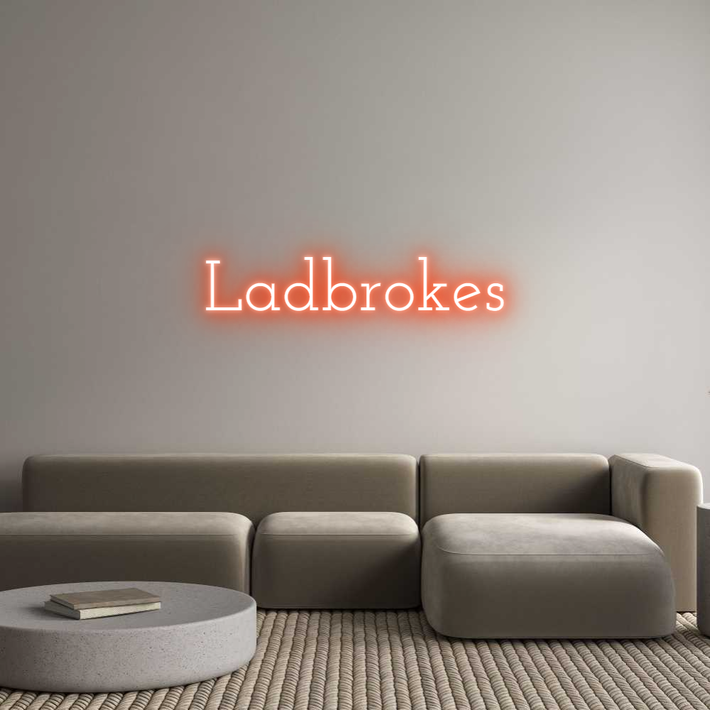 Custom Neon Text - Ladbrokes