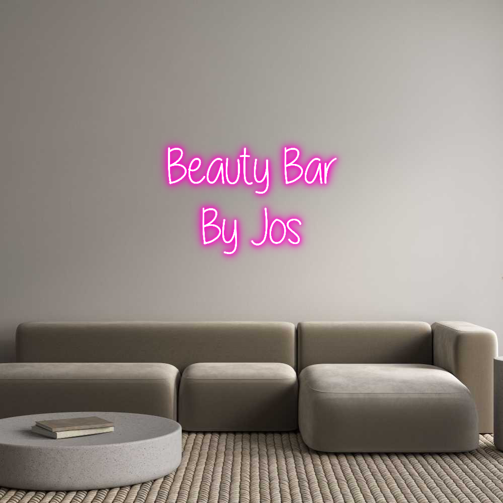 Custom Neon Text- Beauty Bar
B...