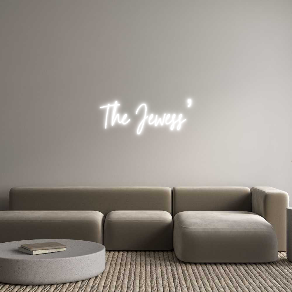 Custom Neon Text- The Jewess’