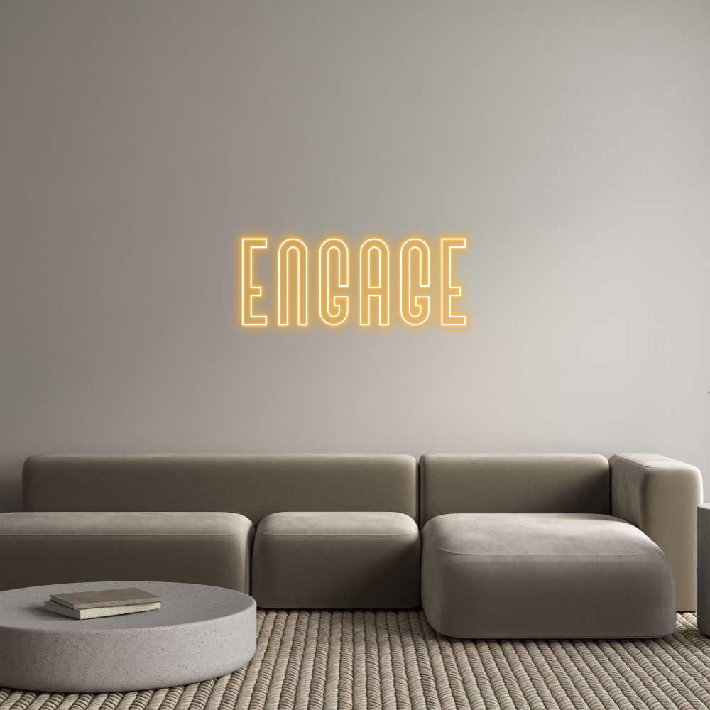 Custom Neon Text- Engage