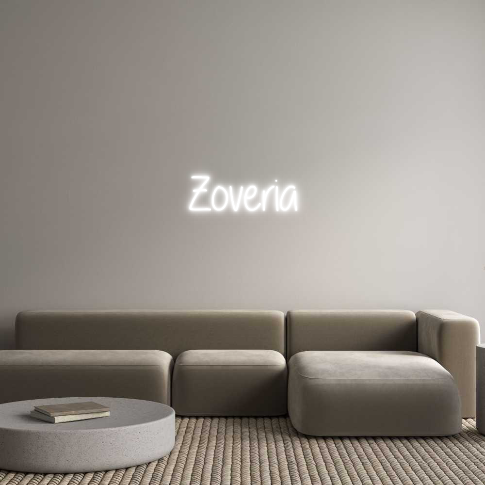 Custom Neon Text - Zoveria