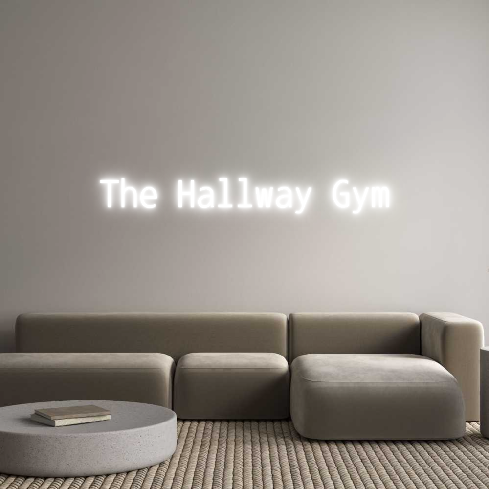 Custom Neon Text- The Hallway Gym