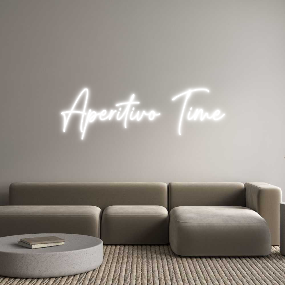 Custom Neon Text- Aperitivo Time