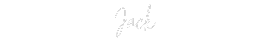 Custom Neon Text - Jack