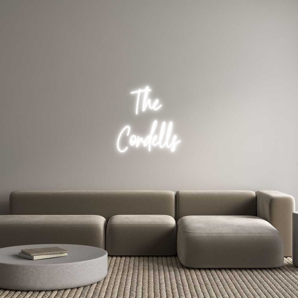 Custom Neon Text - The 
Cordells