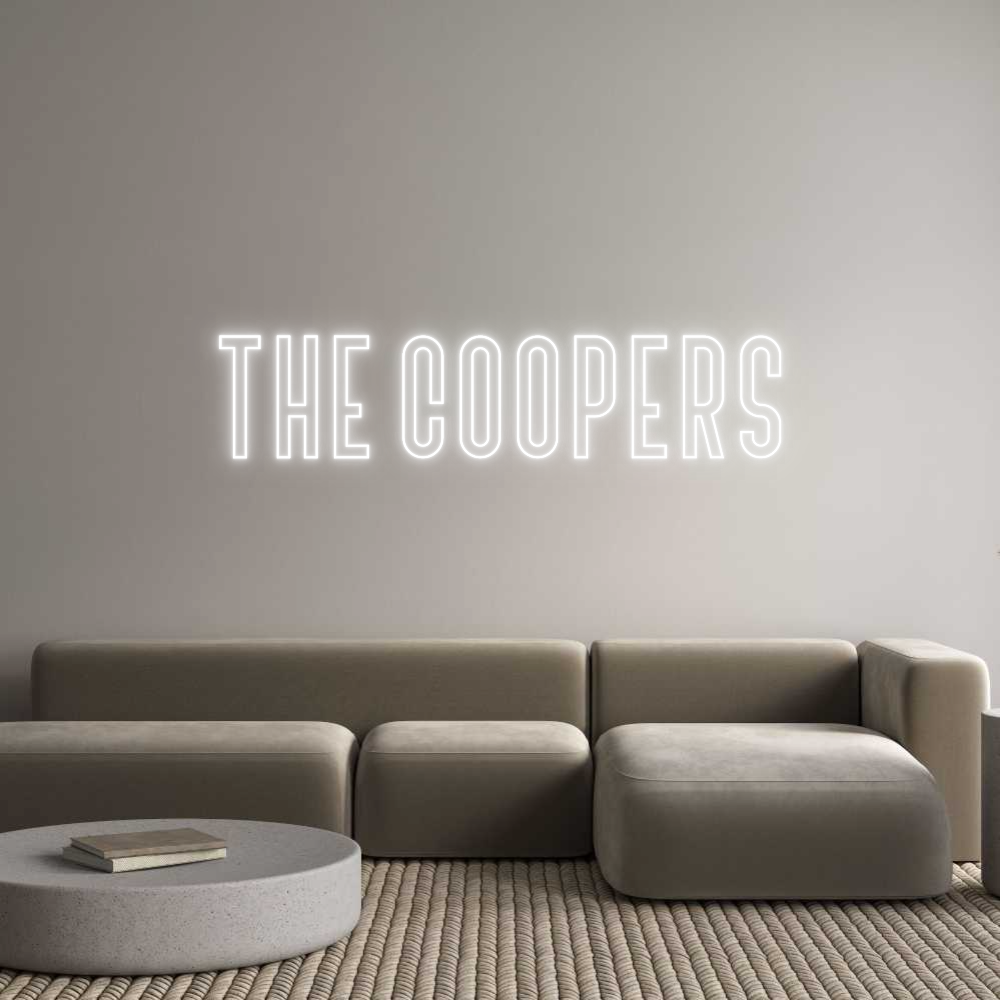 Custom Neon Text - The Coopers