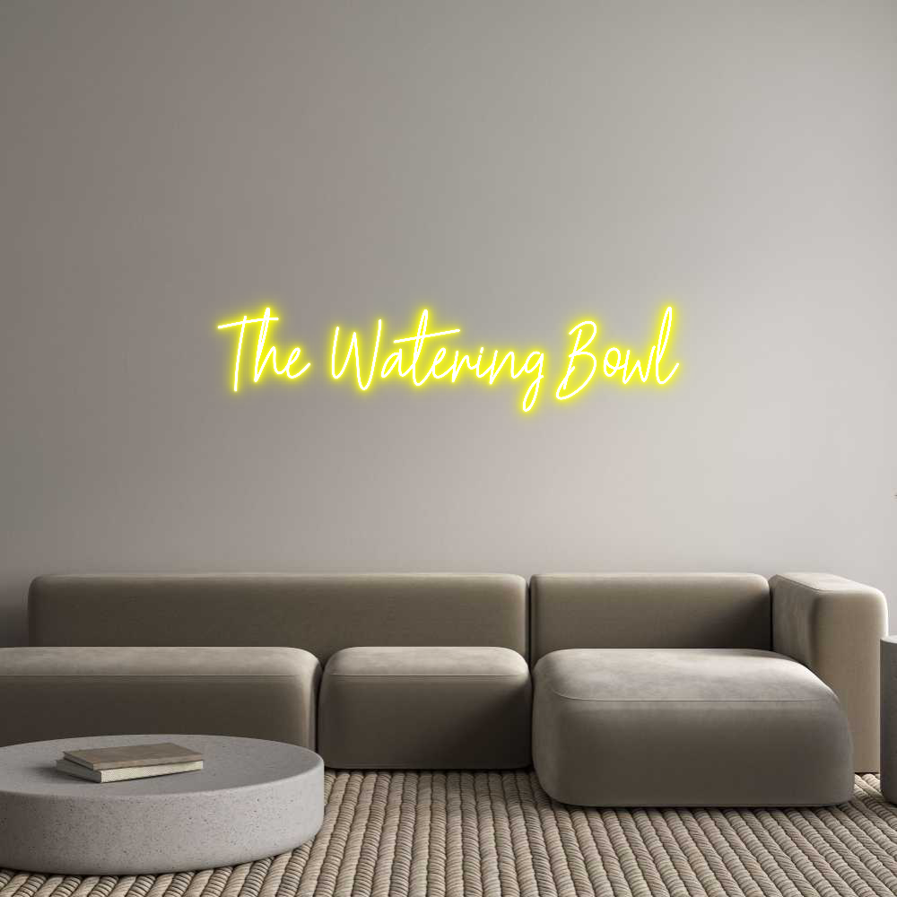 Custom Neon Text- The Watering ...