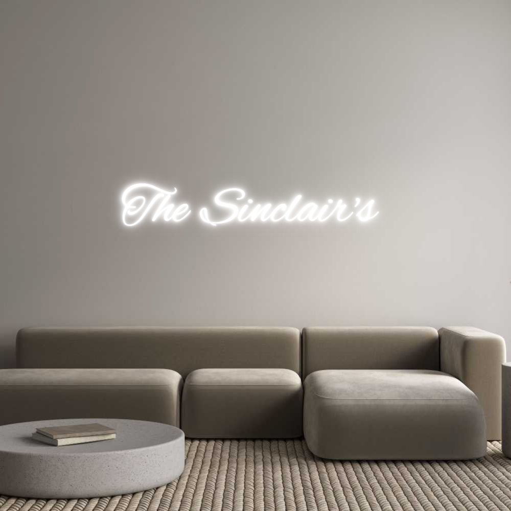 Custom Neon Text- The Sinclair's