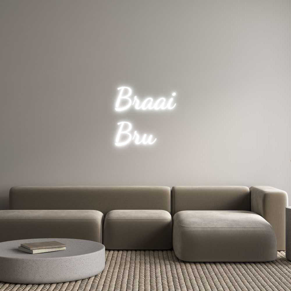 Custom Neon Text - Braai
Bru