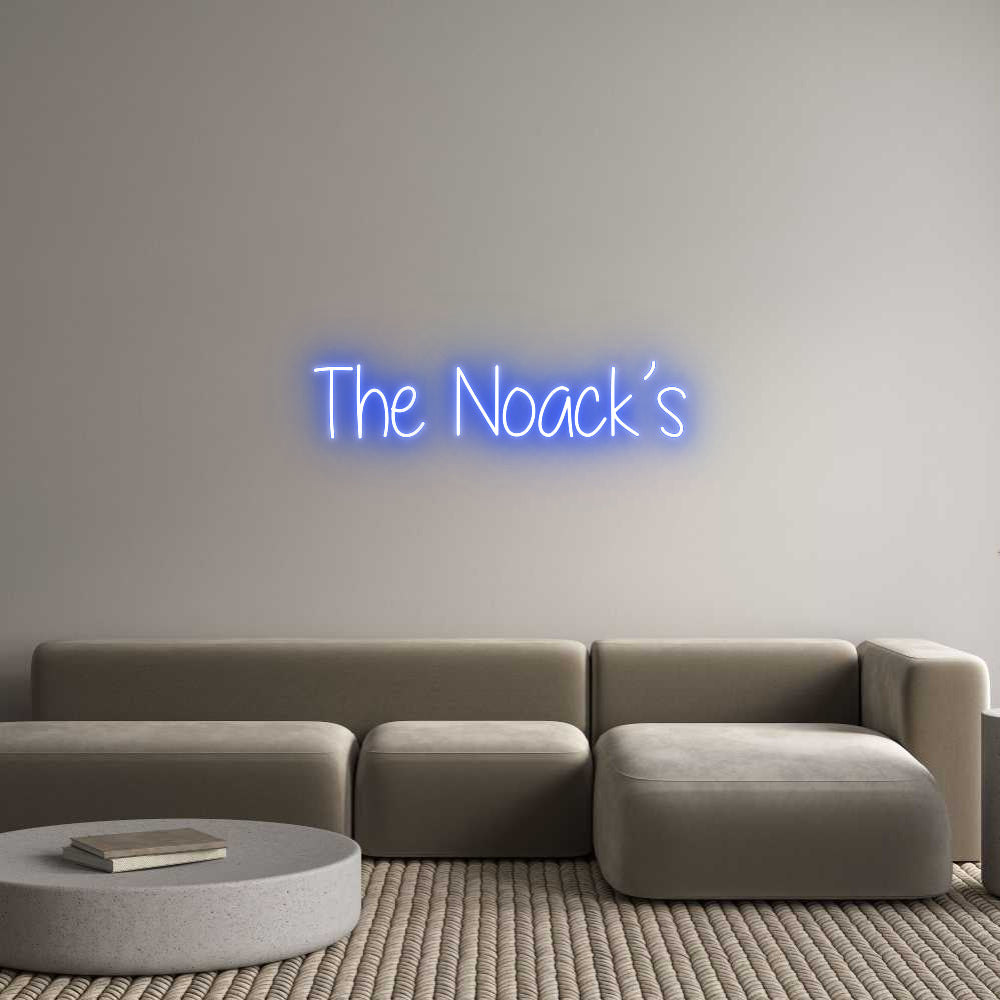 Custom Neon Text- The Noack’s