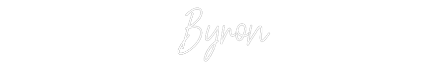 Custom Neon Text - Byron