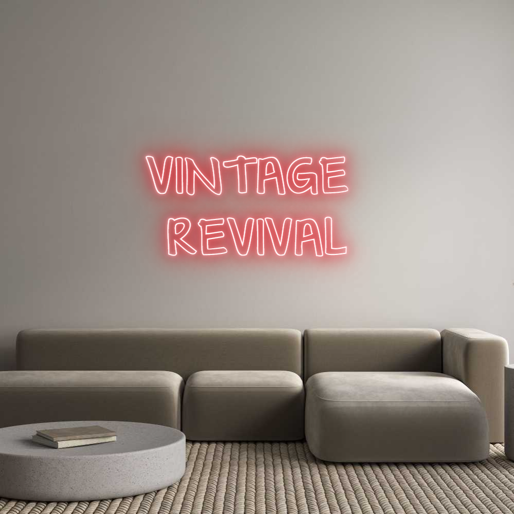 Custom Neon Text- VINTAGE 
REV...