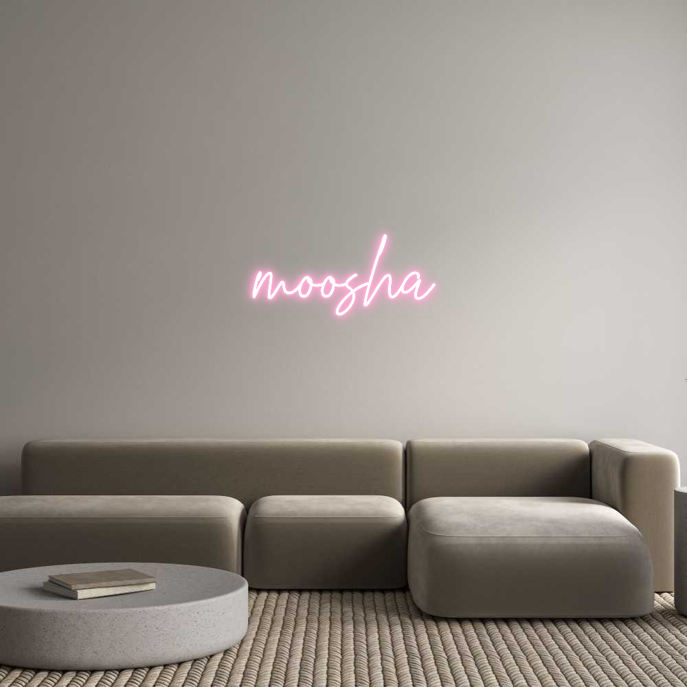 Custom Neon Text- moosha