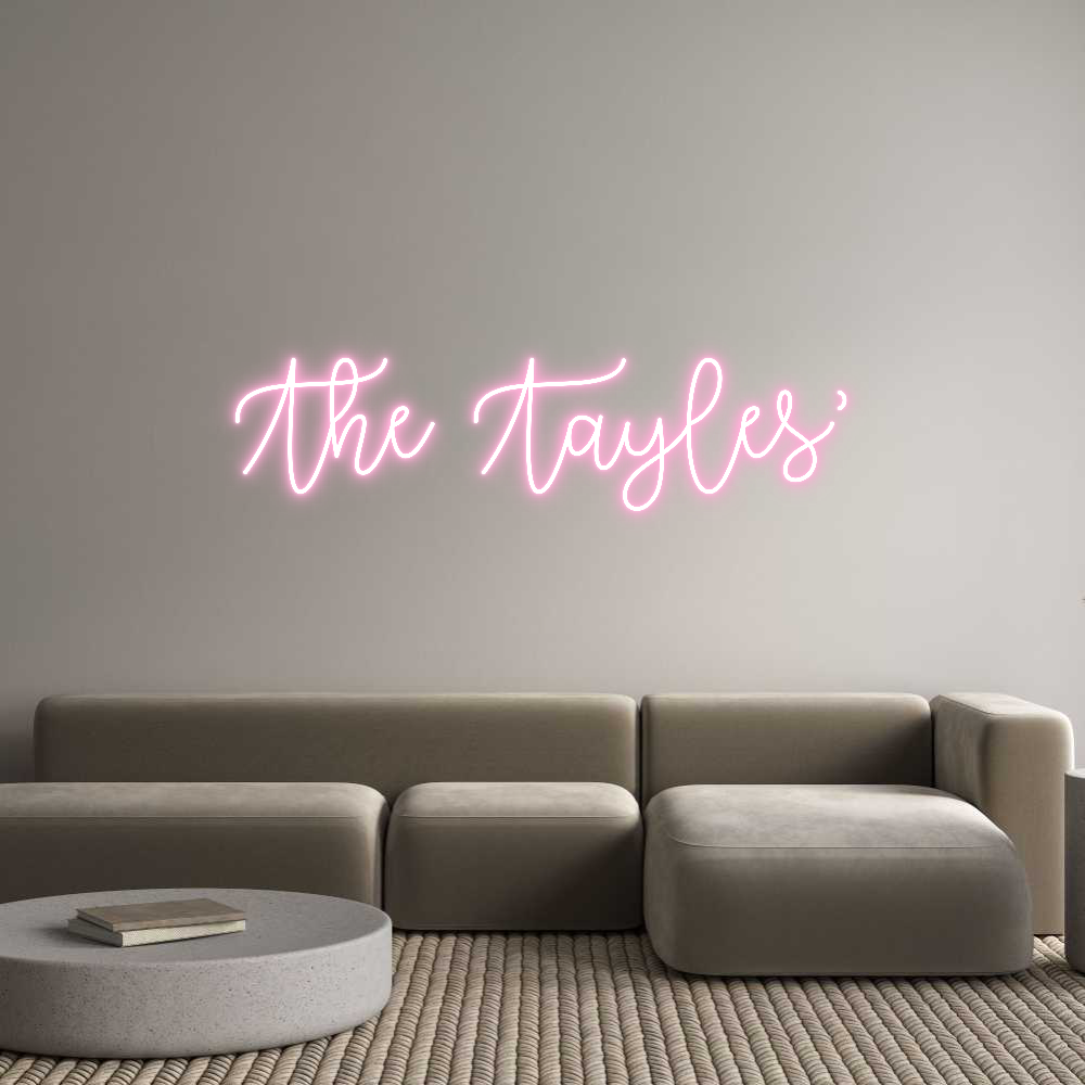 Custom Neon Text- The Tayles’