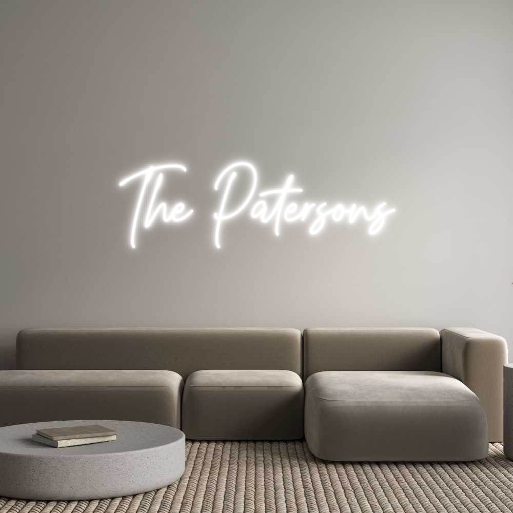 Custom Neon Text- The Patersons