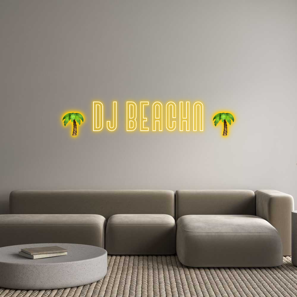 Custom Neon Text - 🌴 Dj Beachn 🌴