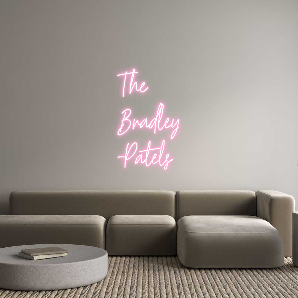 Custom Neon Text- The
Bradley
...