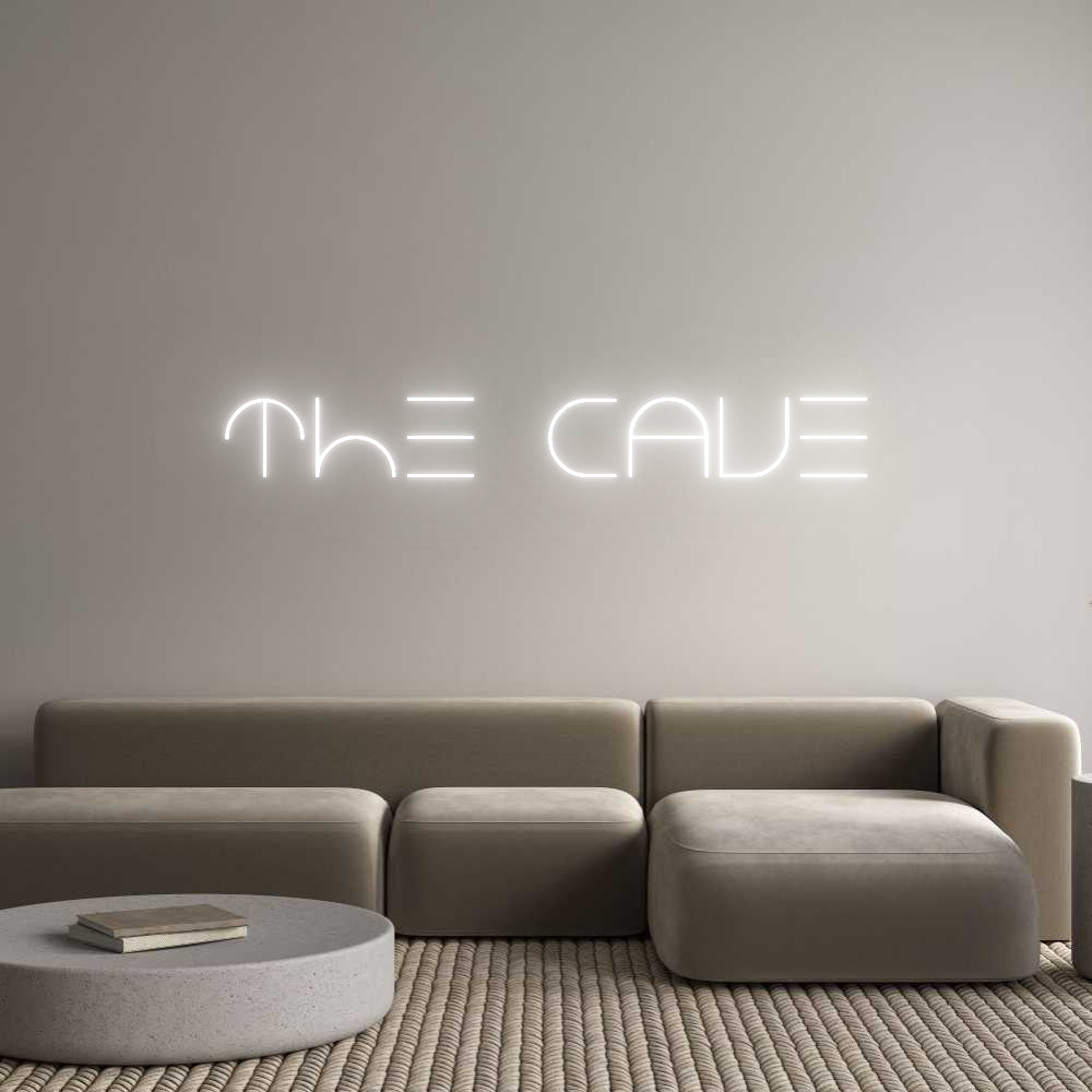 Custom Neon Text- The Cave