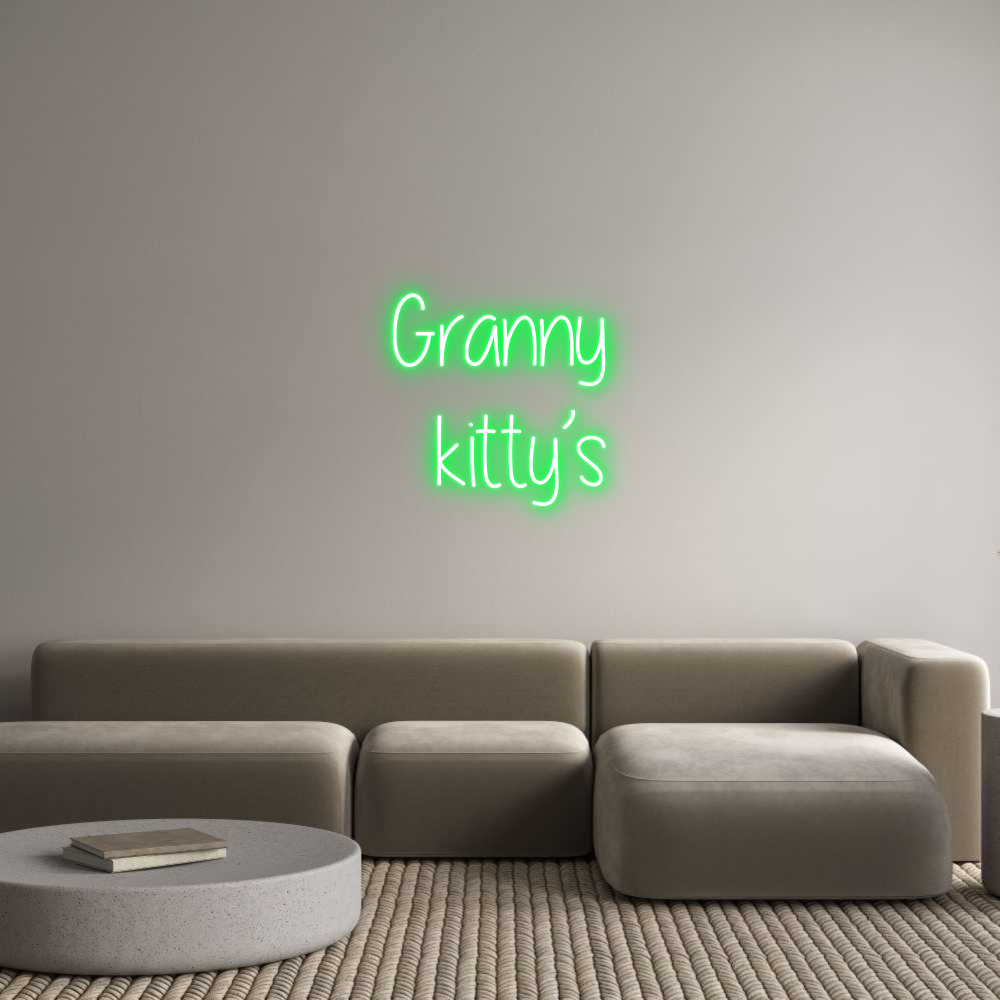 Custom Neon Text- Granny
kitty’s