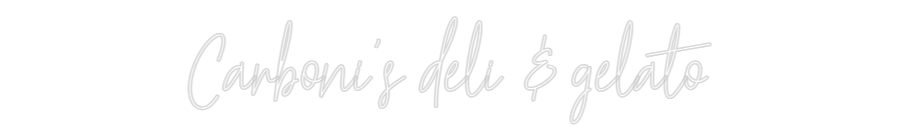 Custom Neon Text - Carboni's del...